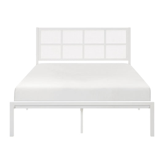 Homelegance Queen Bed Sanibel White Finish Coastal Charm 1635WH-1