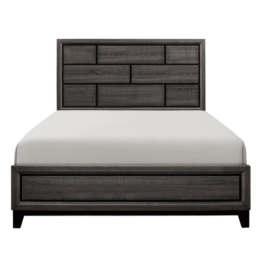 Homelegance Queen Bed Davi Gray Finish 1645-1