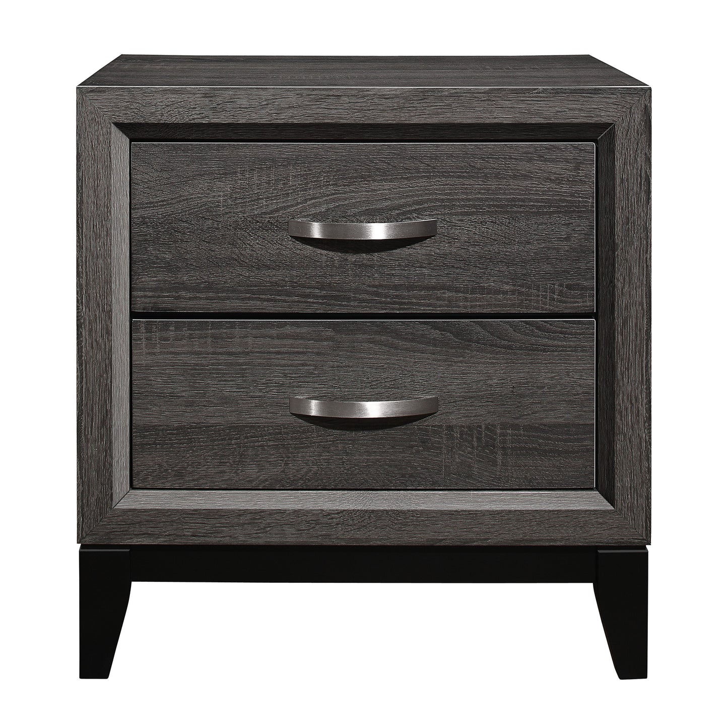 Homelegance Nightstand Davi Gray Modern Elegance with Ample Storage 1645-4
