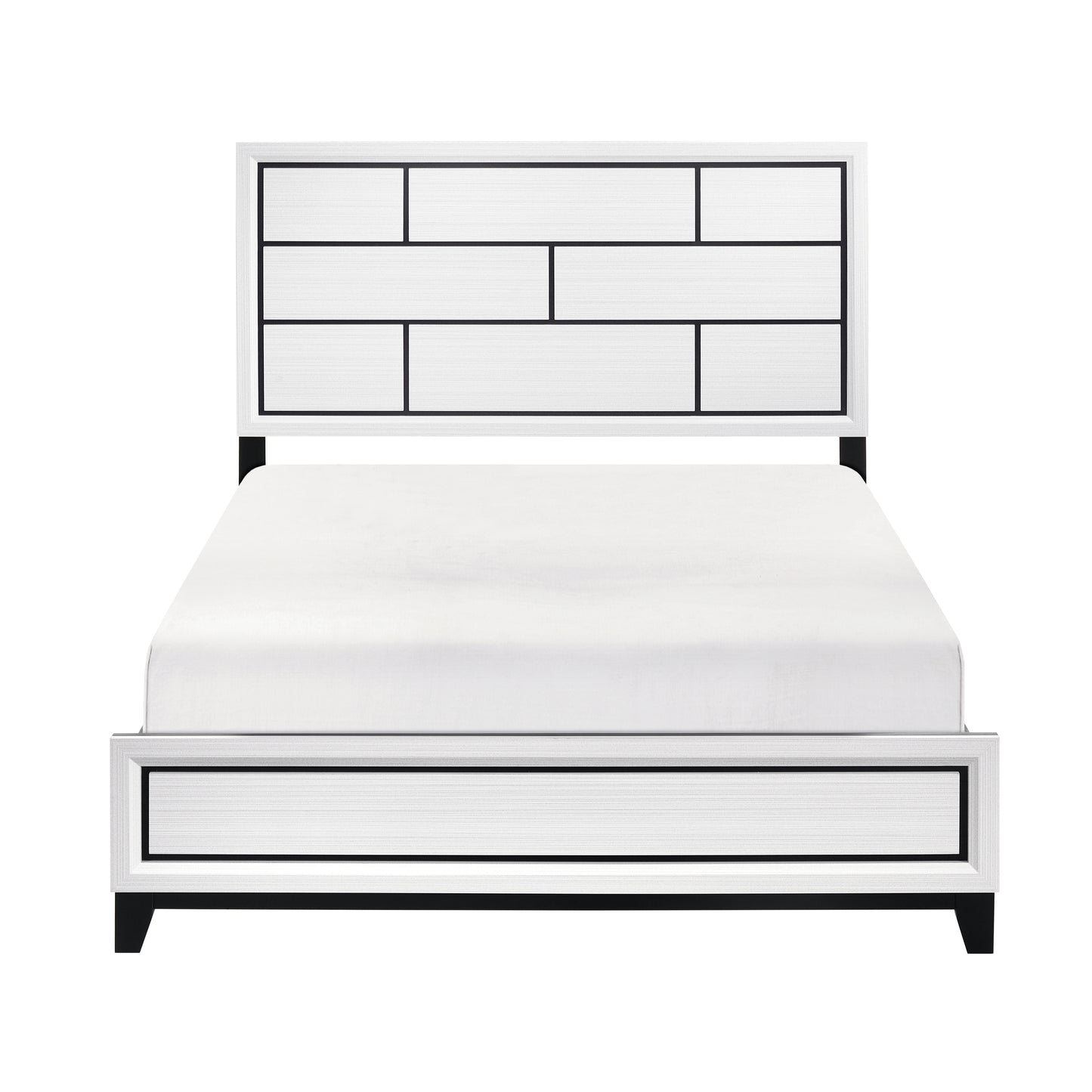 Homelegance Queen Bed Davi White Finish 1645WH-1