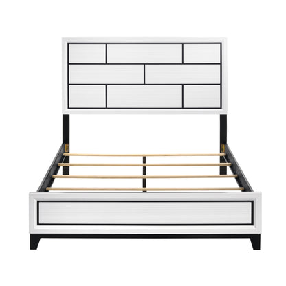 Homelegance Queen Bed Davi White Finish 1645WH-1