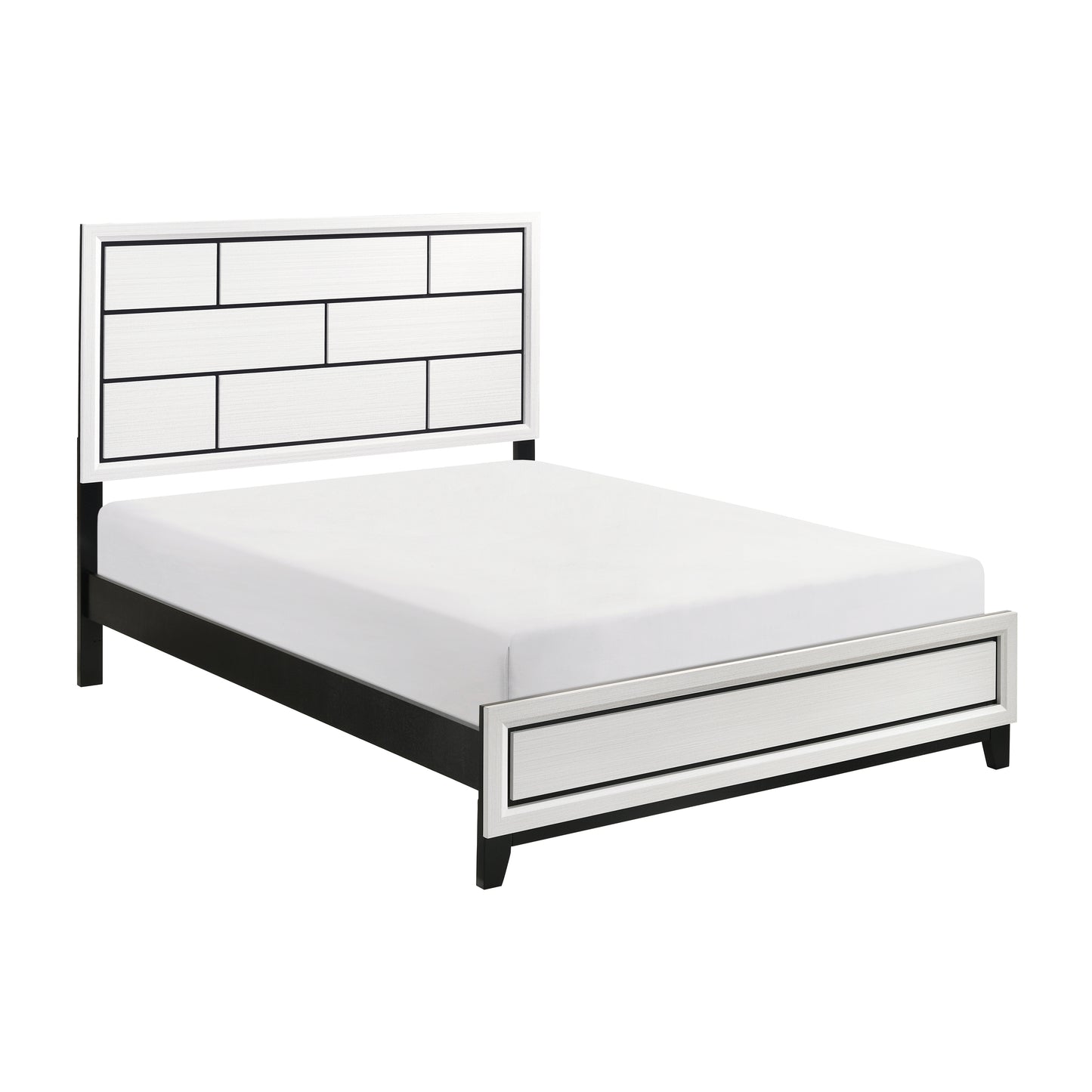Homelegance Queen Bed Davi White Finish 1645WH-1
