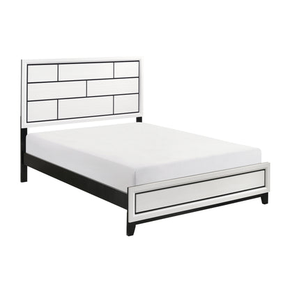 Homelegance Queen Bed Davi White Finish 1645WH-1