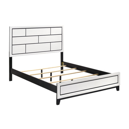 Homelegance Queen Bed Davi White Finish 1645WH-1