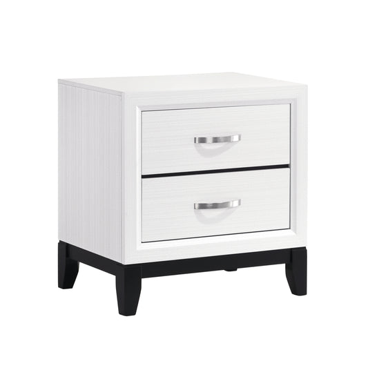 Homelegance Nightstand Davi White Finish Elegant Design 1645WH-4
