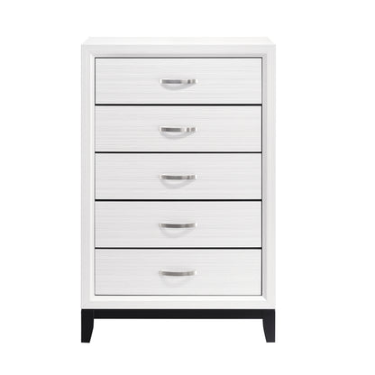 Homelegance Davi Chest White Finish with Chrome Pulls 1645WH-9