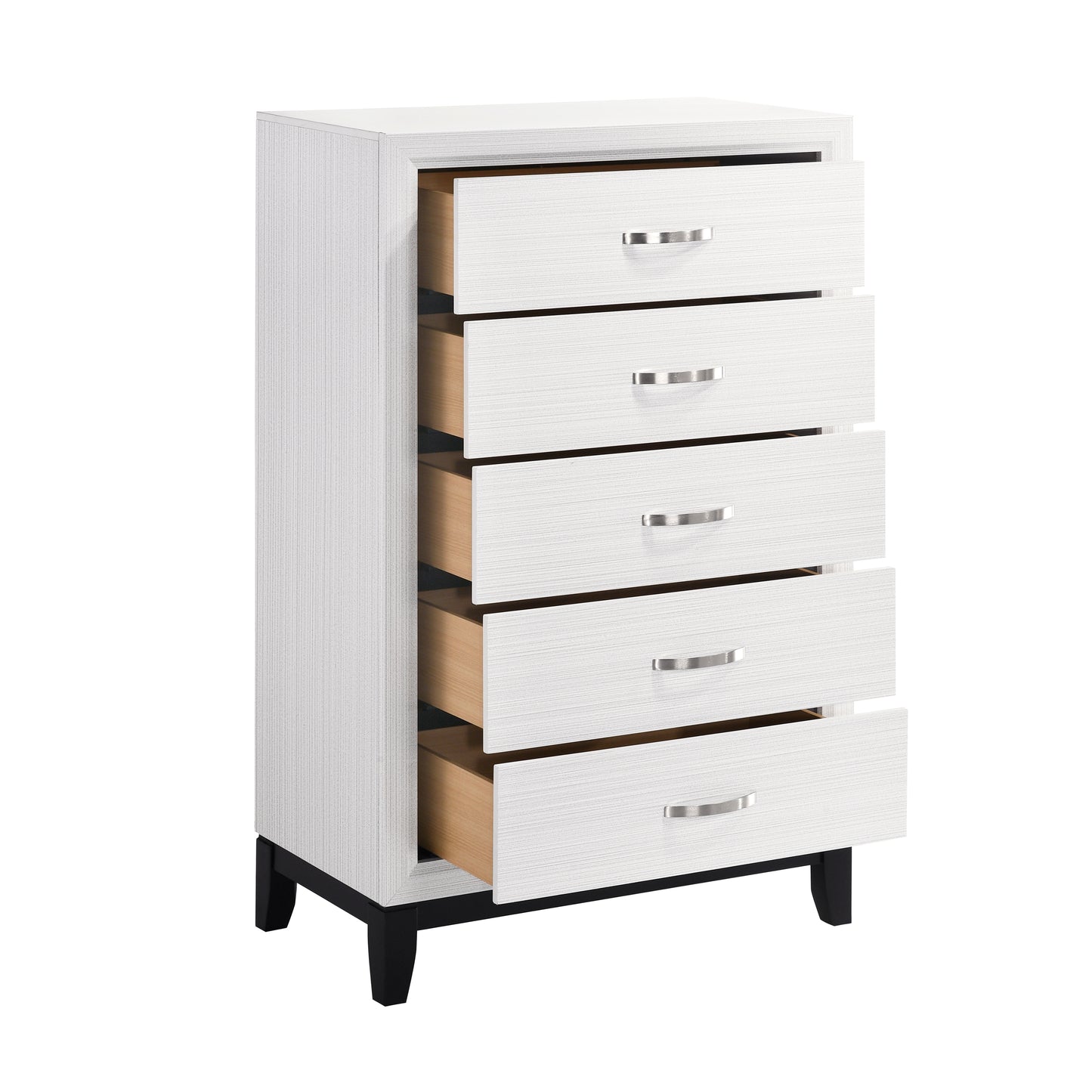 Homelegance Davi Chest White Finish with Chrome Pulls 1645WH-9