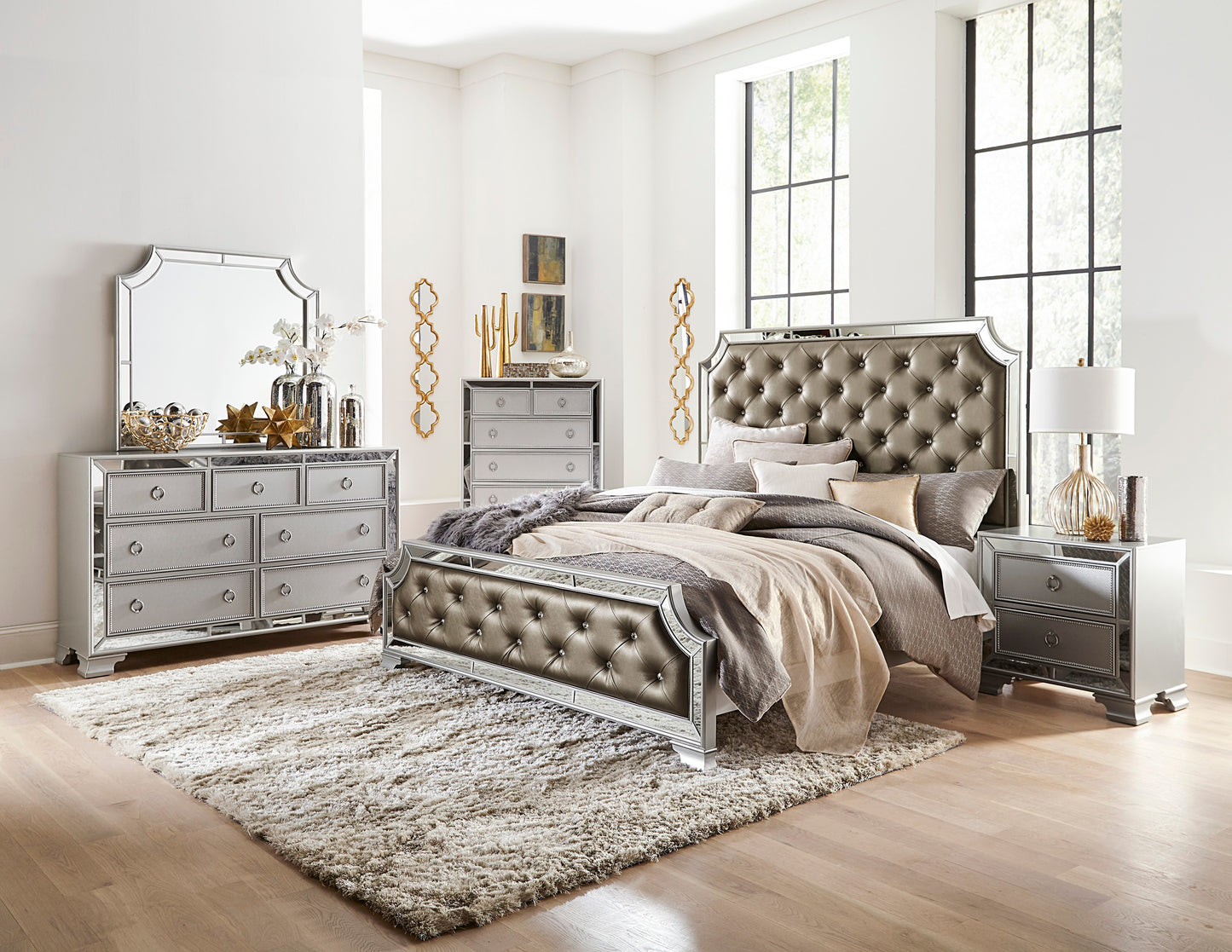 Homelegance Chest Avondale Silver Finish Elegant Design 1646-9