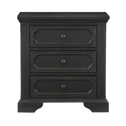 Homelegance Nightstand Bolingbrook Charcoal Finish 1647-4