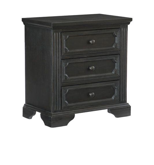 Homelegance Nightstand Bolingbrook Charcoal Finish 1647-4