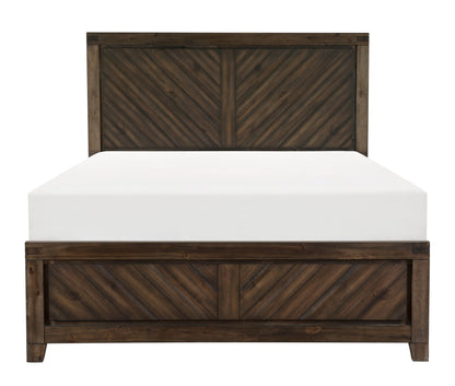 Homelegance Queen Bed Parnell Distressed Espresso Finish 1648-1