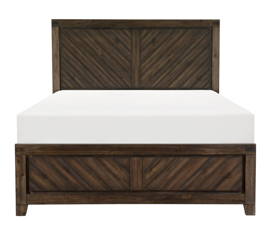 Homelegance Queen Bed Parnell Distressed Espresso Finish 1648-1