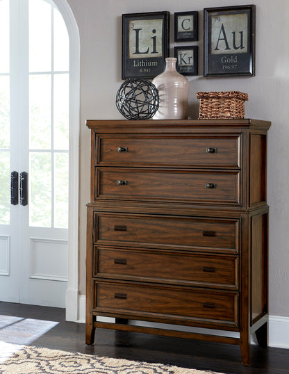 Homelegance Chest Frazier Park Brown Cherry Finish 1649-9