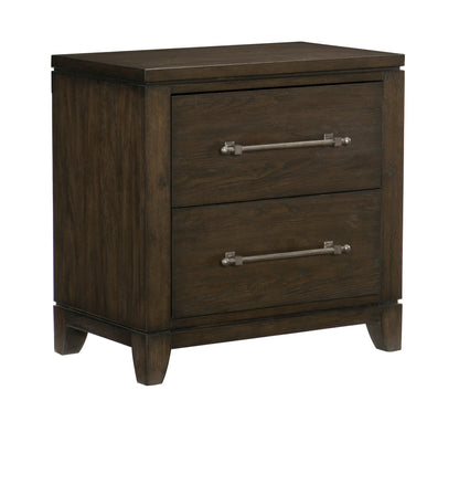 Homelegance Nightstand Griggs Dark Brown with Dovetail Drawers 1669-4