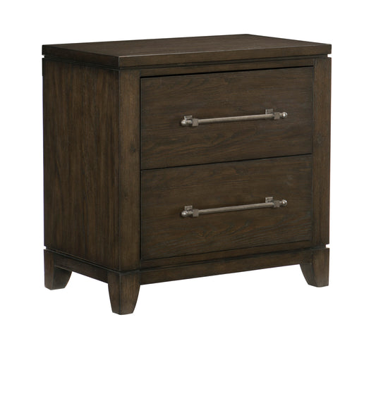 Homelegance Nightstand Griggs Dark Brown with Dovetail Drawers 1669-4