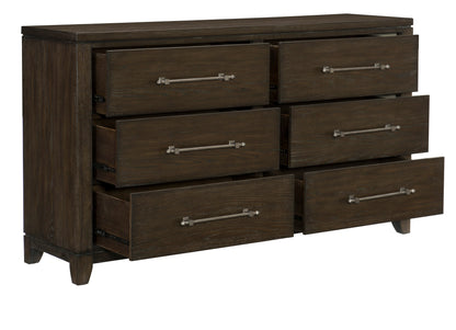Homelegance Dresser Griggs Dark Brown Ash Veneer Elegant Design 1669-5