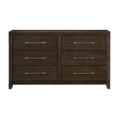 Homelegance Dresser Griggs Dark Brown Ash Veneer Elegant Design 1669-5