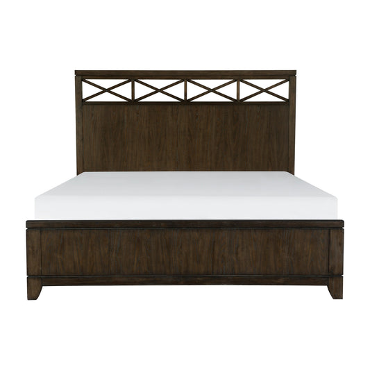Homelegance Queen Bed Griggs Dark Brown Finish 1669-1