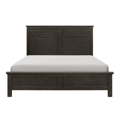 Homelegance Queen Bed Blaire Farm Charcoal Gray Finish 1675-1