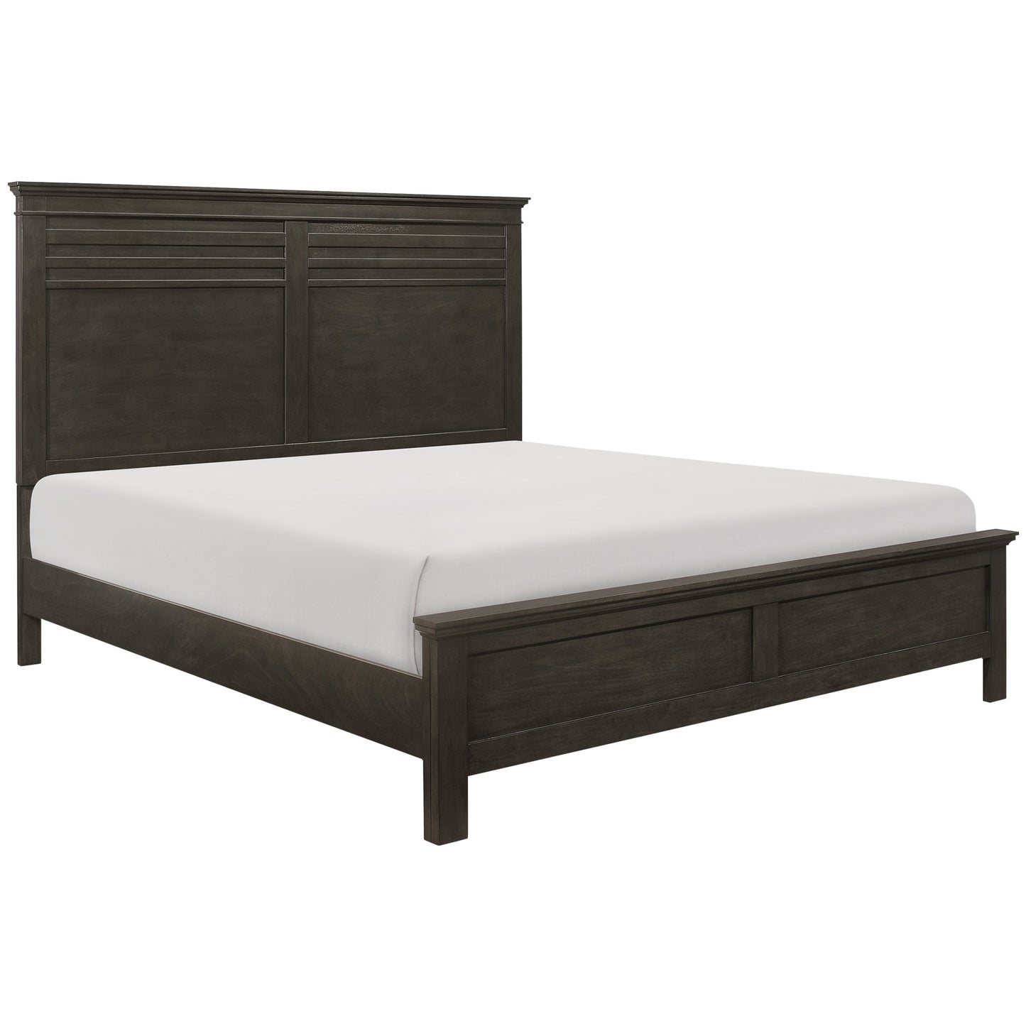 Homelegance Queen Bed Blaire Farm Charcoal Gray Finish 1675-1