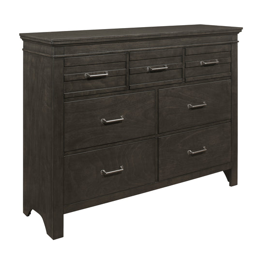 Homelegance Dresser Blaire Farm Charcoal Gray Finish with 7 Drawers 1675-5