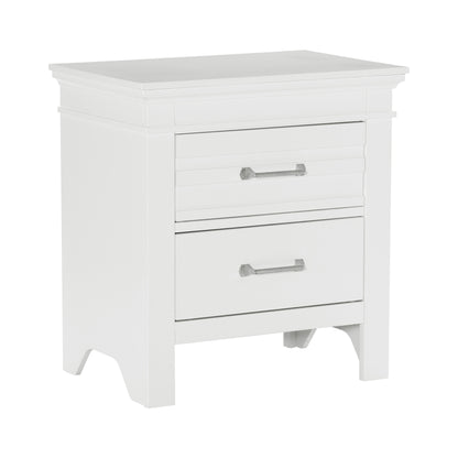 Homelegance Nightstand Blaire Farm White Finish 1675W-4