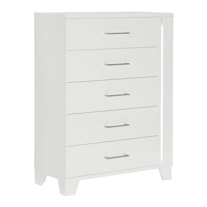 Homelegance Chest Kerren White High Gloss Finish with LED Lighting 1678W-9