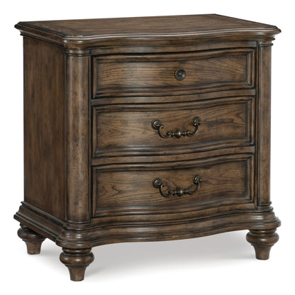 Homelegance Nightstand Heath Court Brown Oak Finish 1682-4