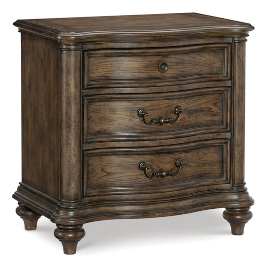Homelegance Nightstand Heath Court Brown Oak Finish 1682-4