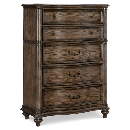 Homelegance Chest Heath Court Brown Oak Finish Elegant Storage Solution 1682-9