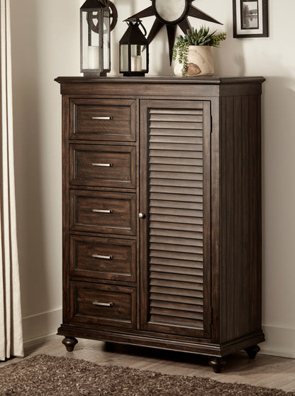 Homelegance Chest Driftwood Charcoal Finish Cardano 1689-10