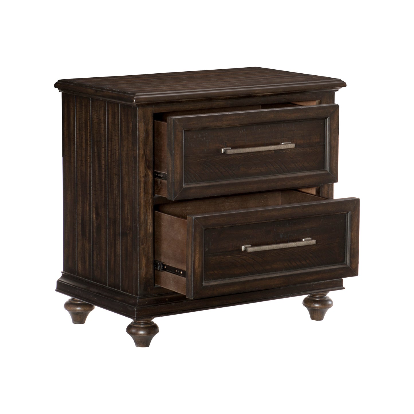 Homelegance Nightstand Cardano Driftwood Charcoal Finish 1689-4