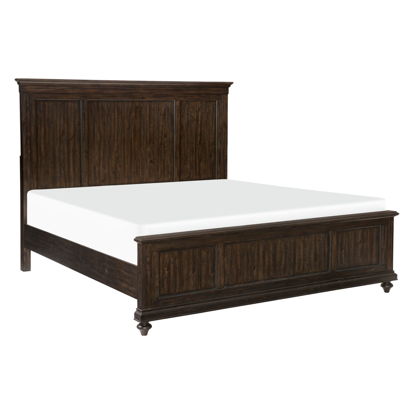 Homelegance Queen Bed Driftwood Charcoal Finish Cardano Style 1689-1