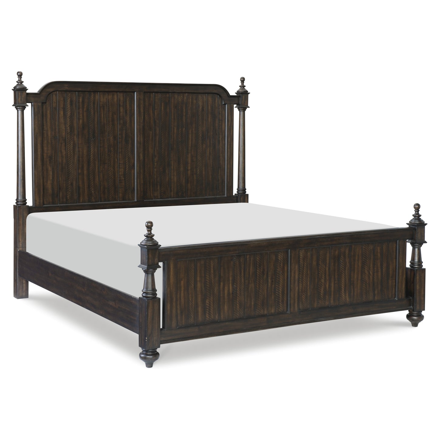 Homelegance Queen Bed Driftwood Charcoal Finish Elegant Design 1689P-1