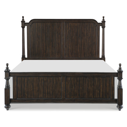 Homelegance Queen Bed Driftwood Charcoal Finish Elegant Design 1689P-1