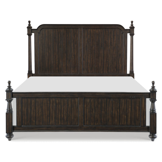 Homelegance Queen Bed Driftwood Charcoal Finish Elegant Design 1689P-1