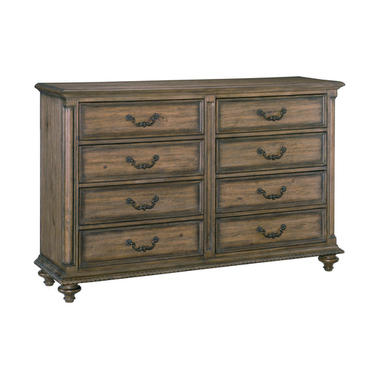 Homelegance Dresser Rachelle Weathered Pecan Finish Elegant Design 1693-5