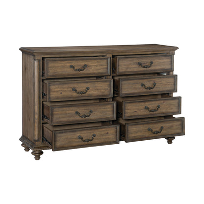 Homelegance Dresser Rachelle Weathered Pecan Finish Elegant Design 1693-5