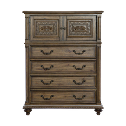 Homelegance Chest Rachelle Weathered Pecan Finish 1693-9