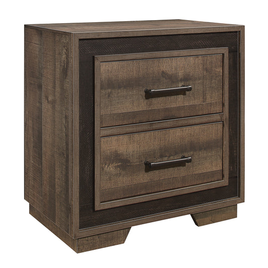 Homelegance Nightstand Ellendale Mahogany Ebony Finish 1695-4