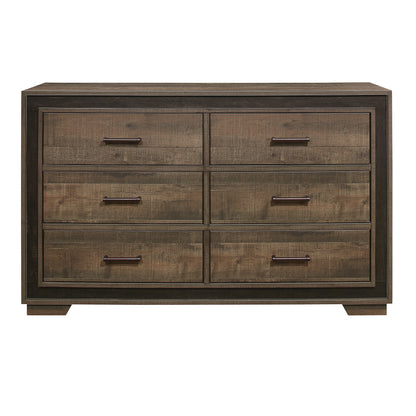 Homelegance Dresser Ellendale Rustic Mahogany Dark Ebony Finish 1695-5