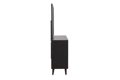 Homelegance Dresser Mirror Raku Gray Black Finish 1711-6