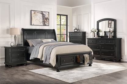Homelegance Chest Laurelin Black Sand-Through Finish 1714BK-9