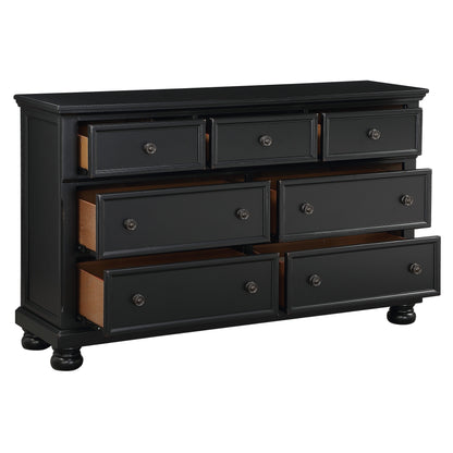 Homelegance Dresser Laurelin Black Sand-Through Finish 1714BK-5