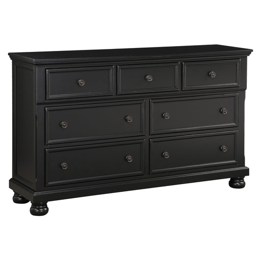 Homelegance Dresser Laurelin Black Sand-Through Finish 1714BK-5