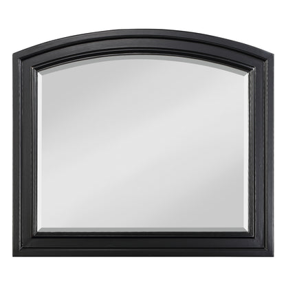 Homelegance Dresser Mirror Laurelin Black Sand Through Finish 1714BK-6