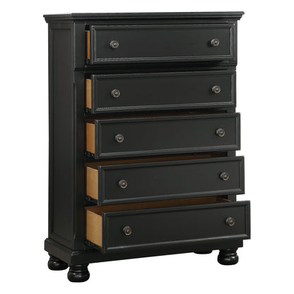 Homelegance Chest Laurelin Black Sand-Through Finish 1714BK-9