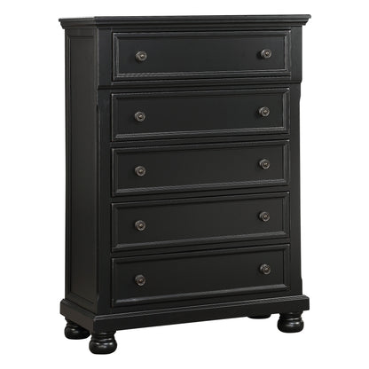 Homelegance Chest Laurelin Black Sand-Through Finish 1714BK-9
