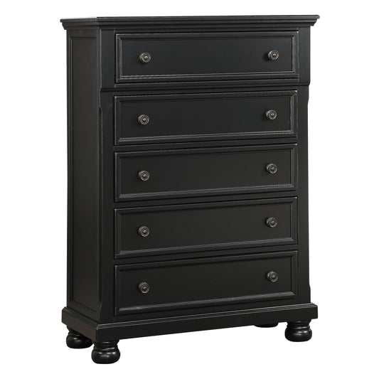 Homelegance Chest Laurelin Black Sand-Through Finish 1714BK-9