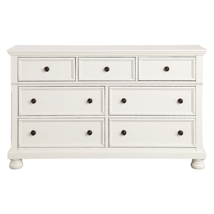 Homelegance Laurelin Dresser White Finish Elegant Storage Solution 1714W-5